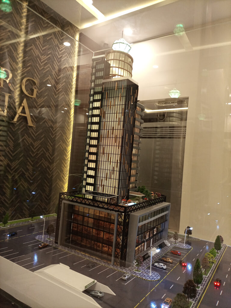 Gulburg Marina architectural scale model – detailed miniature representation