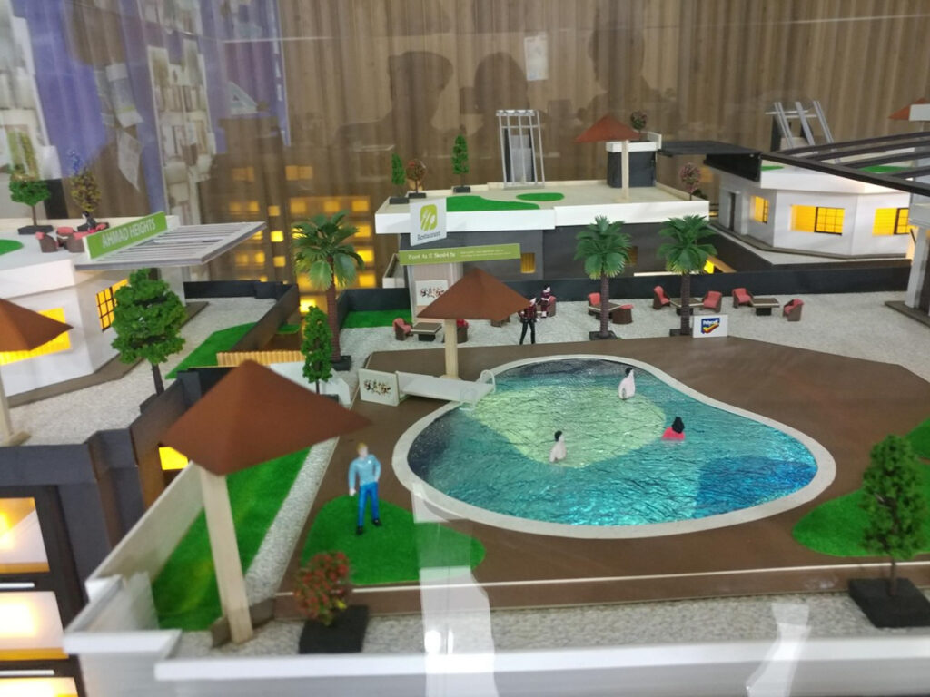 Dubai Heights architectural scale model – detailed miniature design